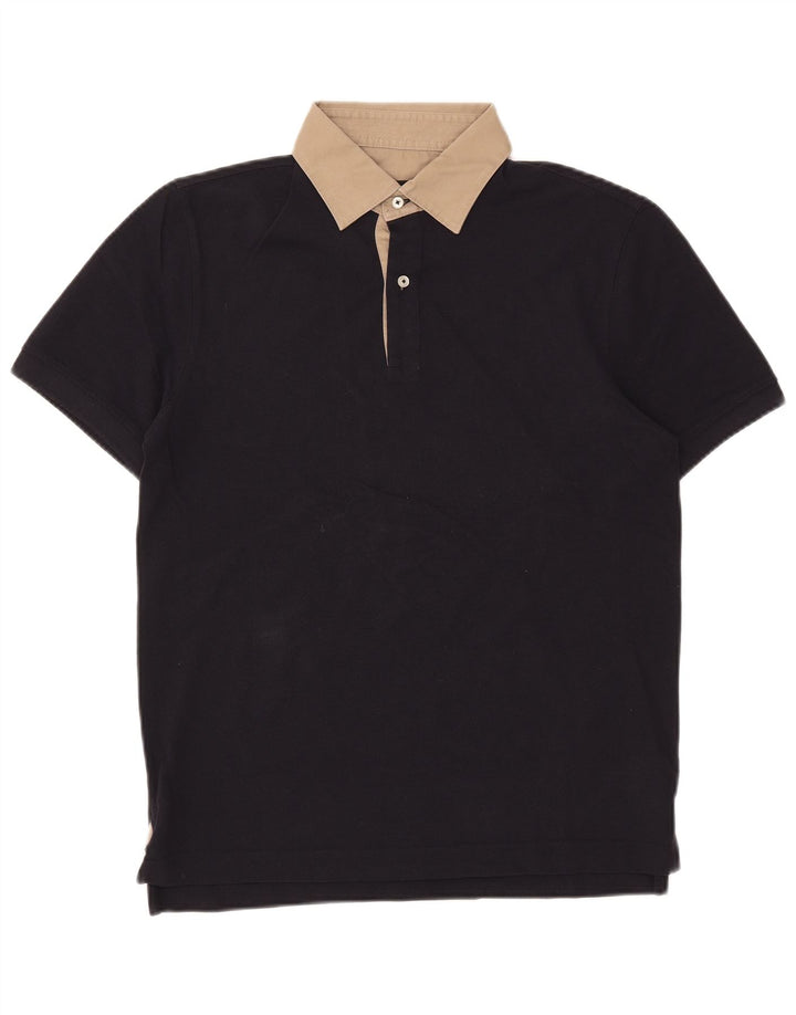 Męska koszulka polo Massimo Dutti EU 38, bawełna w kolorze średniego granatu