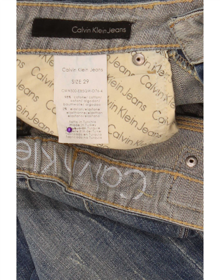 Damskie dżinsy Calvin Klein W29 L34 Niebieskie bawełniane