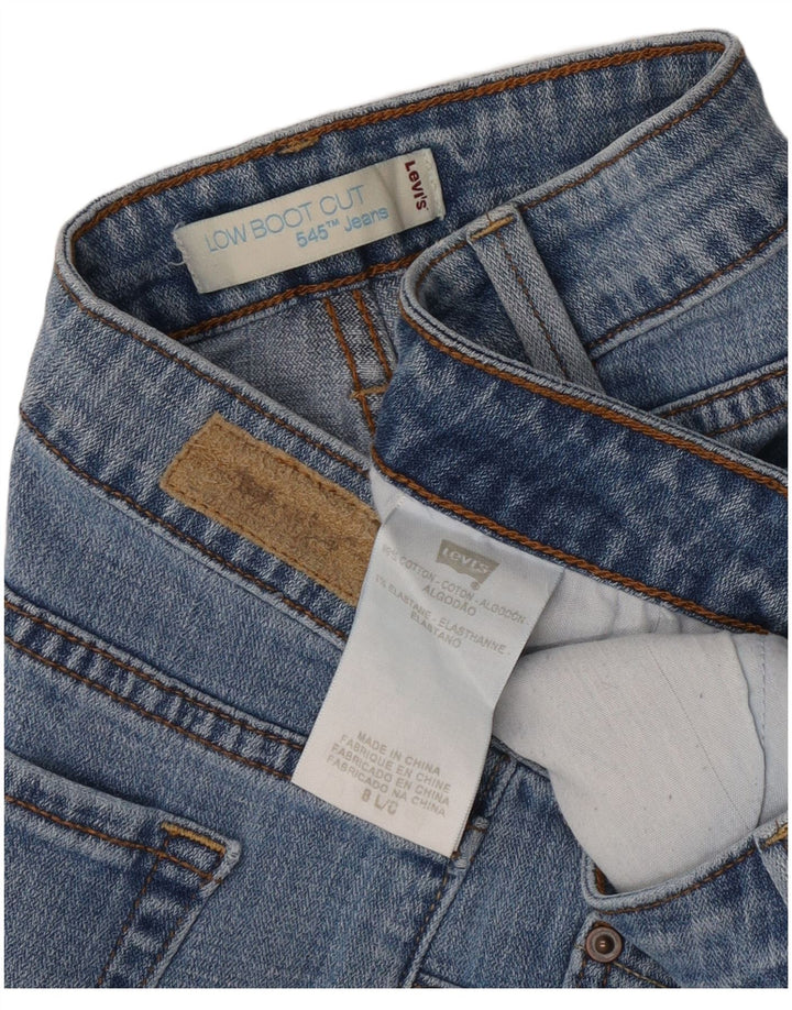 Damskie spodenki jeansowe Levi's 545 US 8 Medium W30, niebieska bawełna