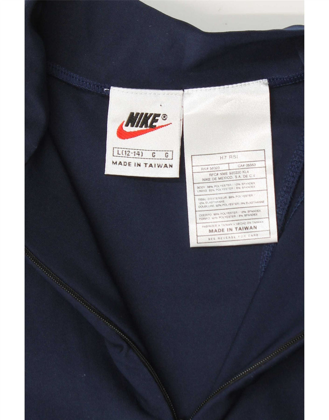 Bluza dresowa dziewczęca Nike z zamkiem błyskawicznym na 12-13 lat, duża, granatowa