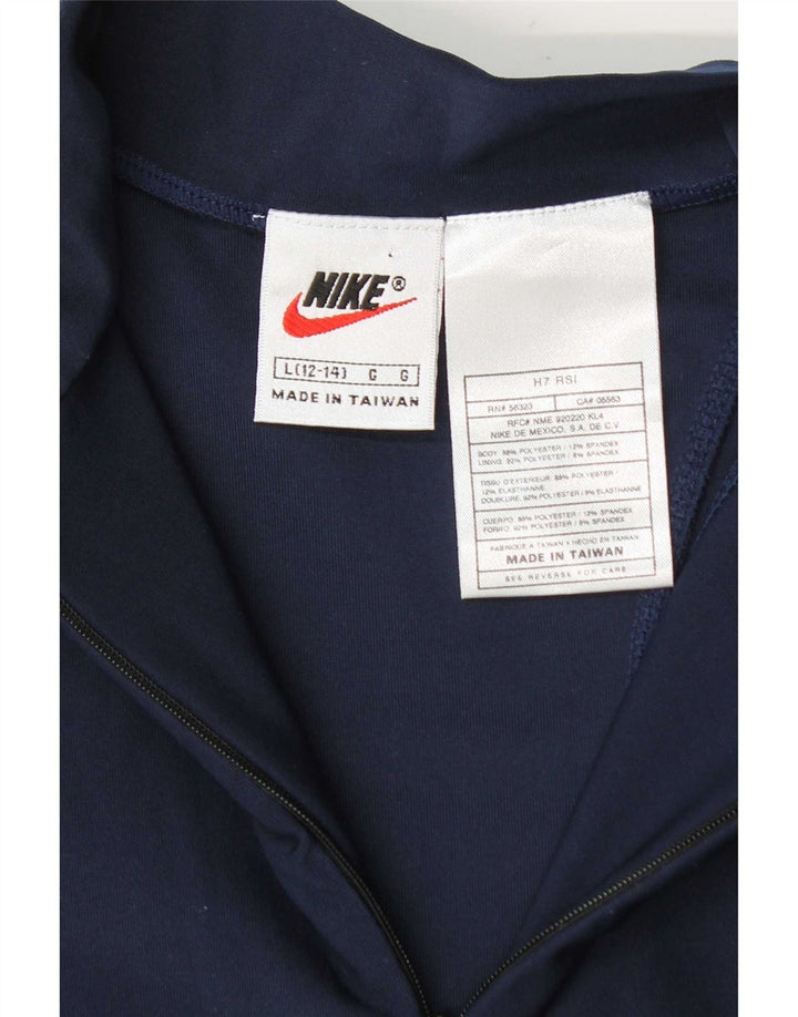 Bluza dresowa dziewczęca Nike z zamkiem błyskawicznym na 12-13 lat, duża, granatowa