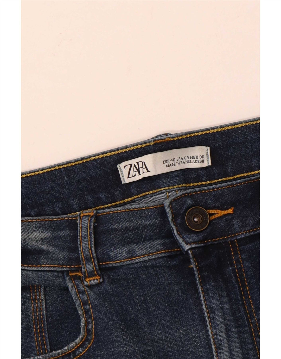 Damskie jeansy rurkowe Zara w trudnej sytuacji EU 40 Medium W30 L28 Niebieskie