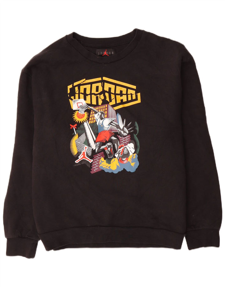 Męski sweter z grafiką Jordan XL, czarny, bawełniany