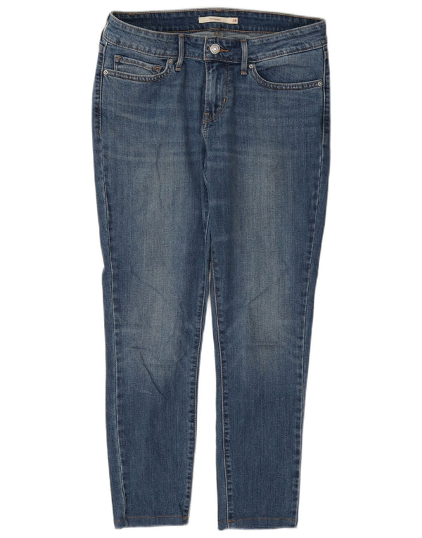Damskie jeansy Levi's 711 Skinny W28 L27 Niebieska bawełna