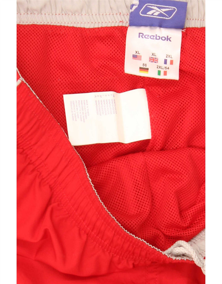 Reebok męskie spodnie dresowe Capri XL Czerwony poliester