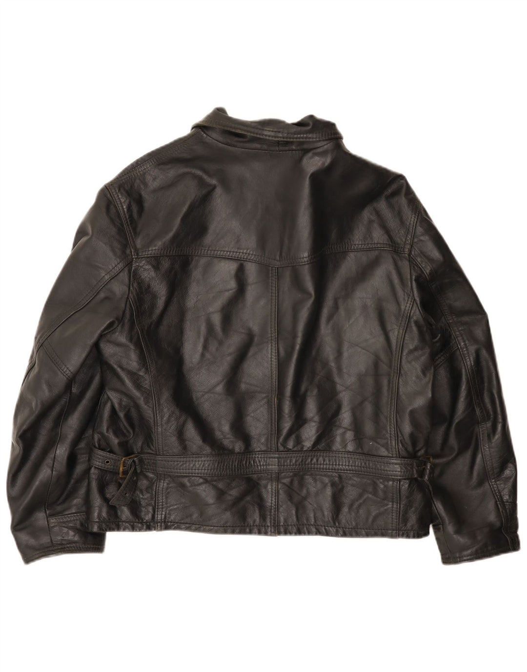 Vintage męska skórzana kurtka UK 42 XL czarna skóra