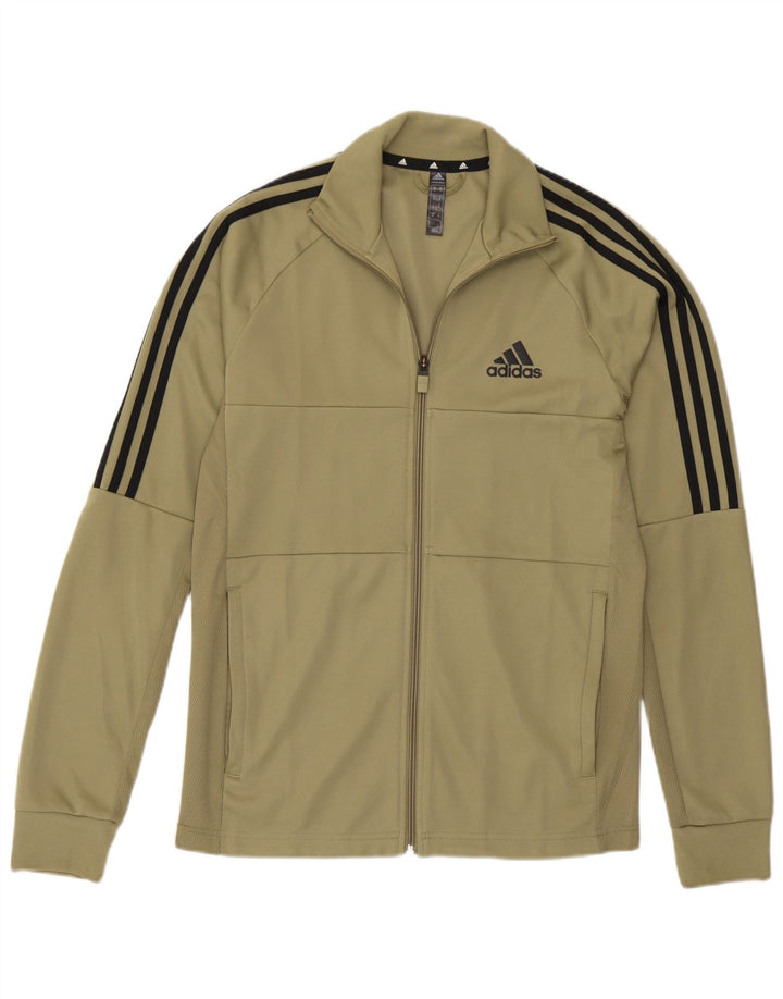 Adidas Męska bluza dresowa Aeroready, mała, poliestrowa khaki