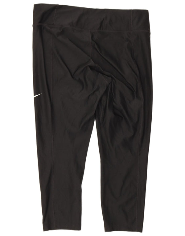Damskie legginsy Nike Dri Fit Capri UK 18 XL czarne