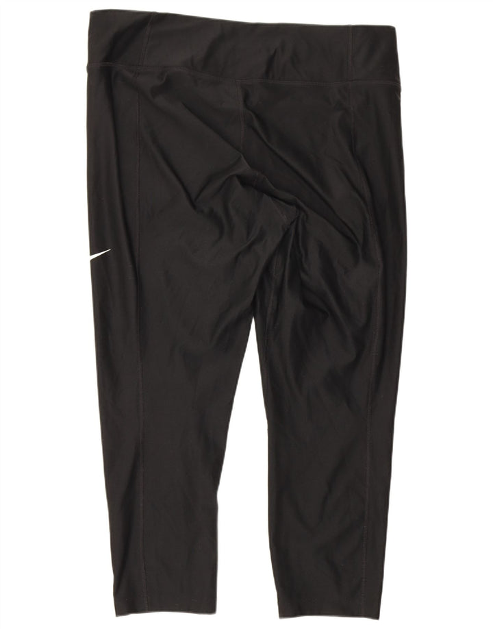 Damskie legginsy Nike Dri Fit Capri UK 18 XL czarne