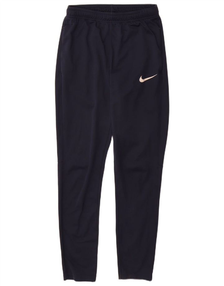 Męskie spodnie dresowe Nike Dri Fit, małe, granatowe