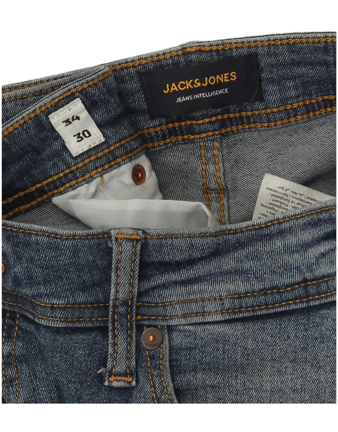 Męskie jeansy Jack & Jones GLENN Slim W34 L30 Niebieska bawełna
