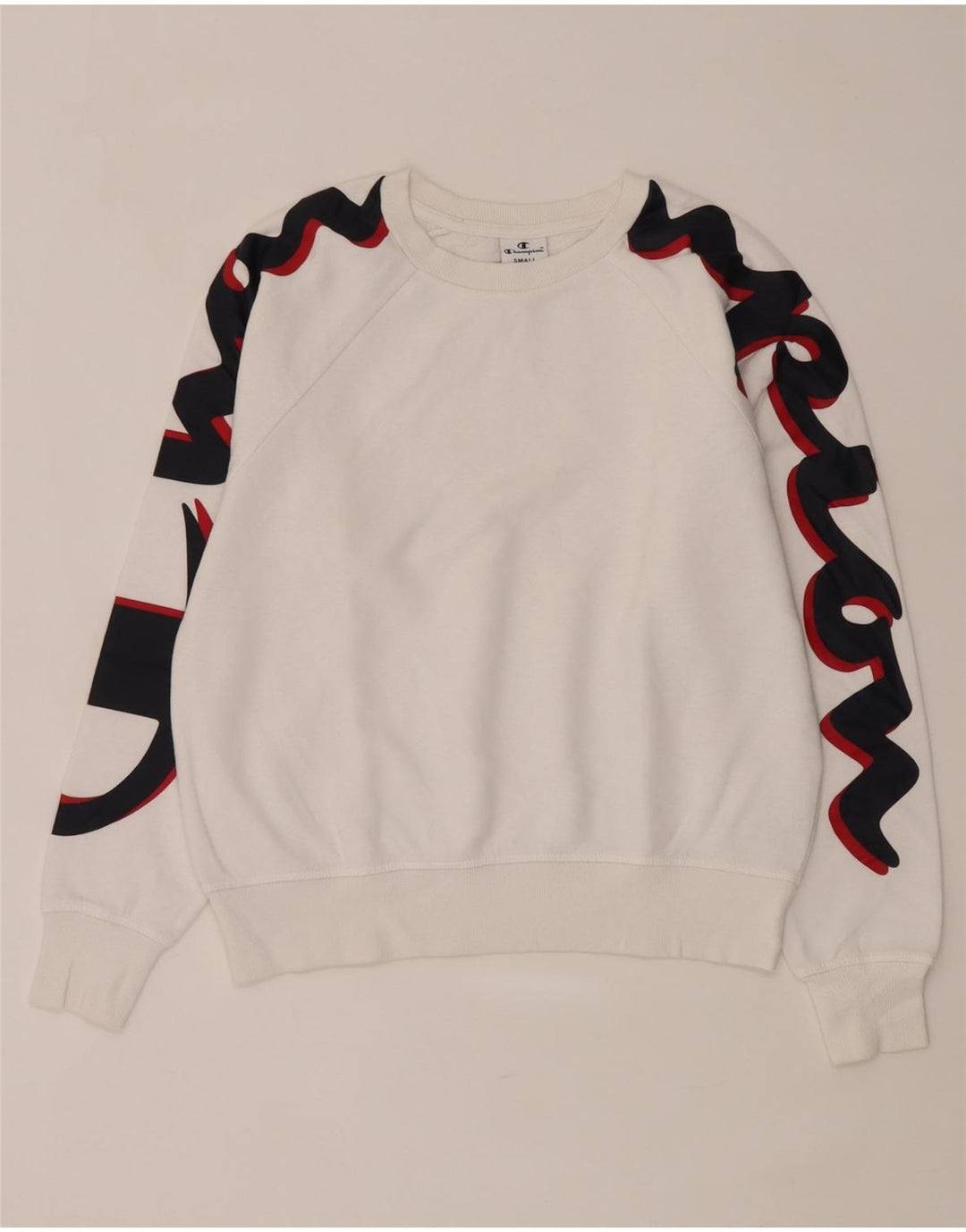 Damska bluza z kapturem Champion Oversize Graphic UK 10 Small White
