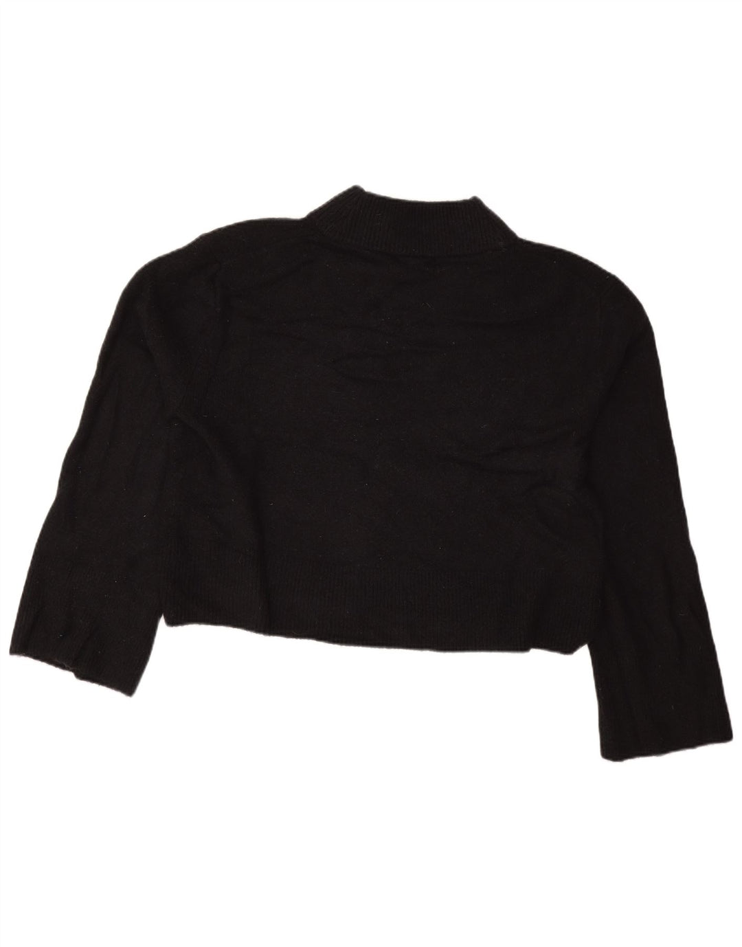 J. CREW Damski sweter oversize z golfem UK 10 Small Black