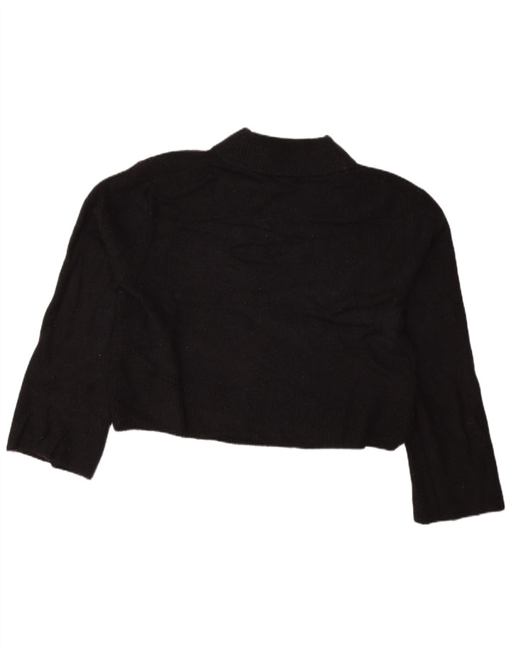 J. CREW Damski sweter oversize z golfem UK 10 Small Black