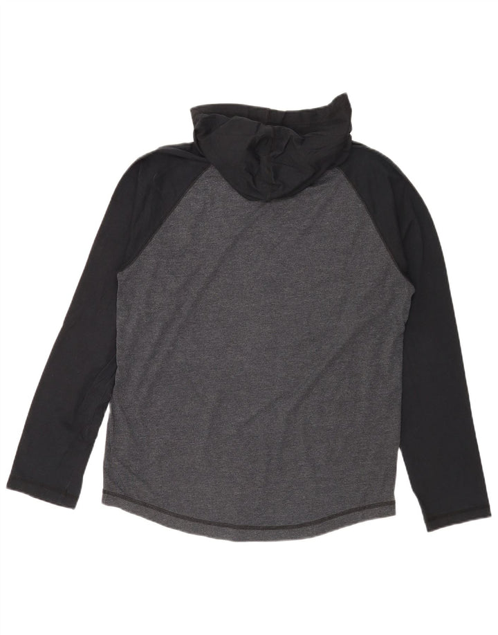 Męska koszulka z kapturem Puma z długim rękawem, bawełniana w kolorze średniej szarości