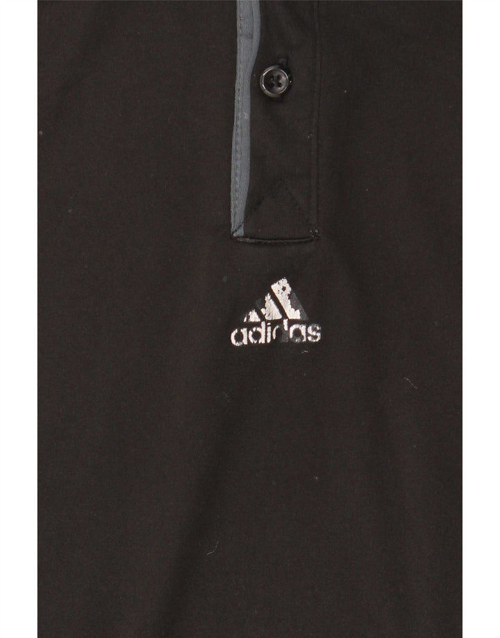 Męska koszulka polo Adidas Climacool w kolorze średnio czarnym