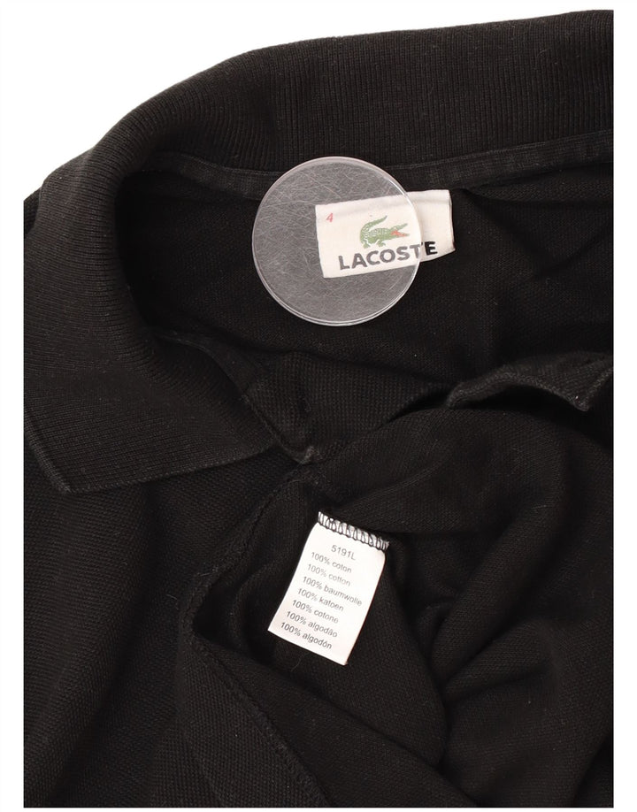 Męska koszulka polo Lacoste, rozmiar 4, średnia czarna, bawełniana