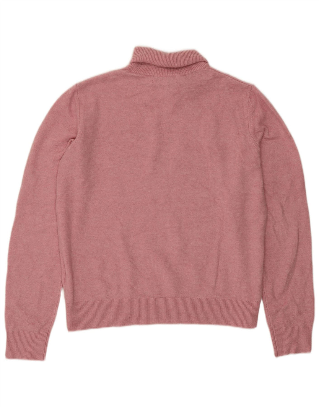 Marks & Spencer Damski sweter z golfem UK 10, mały, różowy poliester