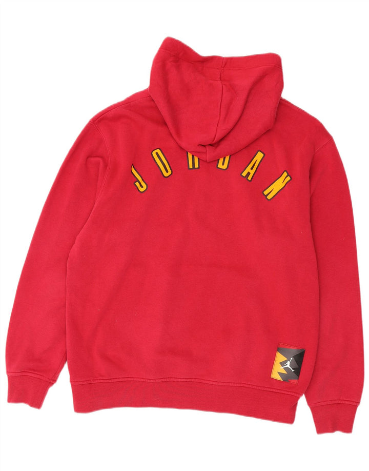 Męski sweter z kapturem Jordan Graphic, średni różowy, bawełniany