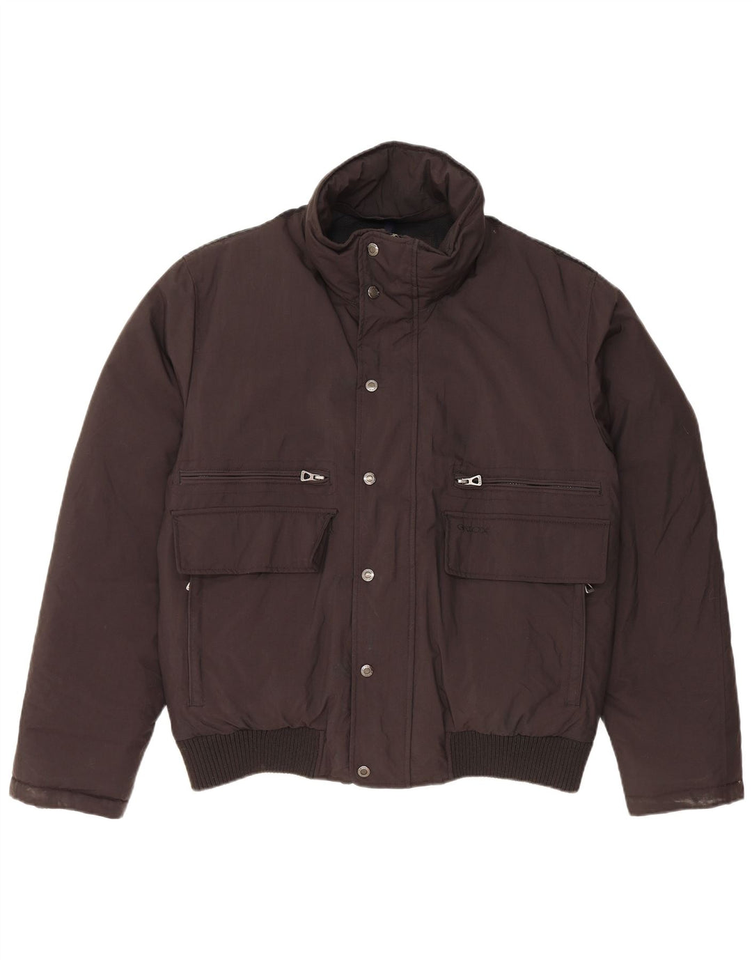 Męska ocieplana kurtka GEOX UK 40, duża, czarna, poliamidowa