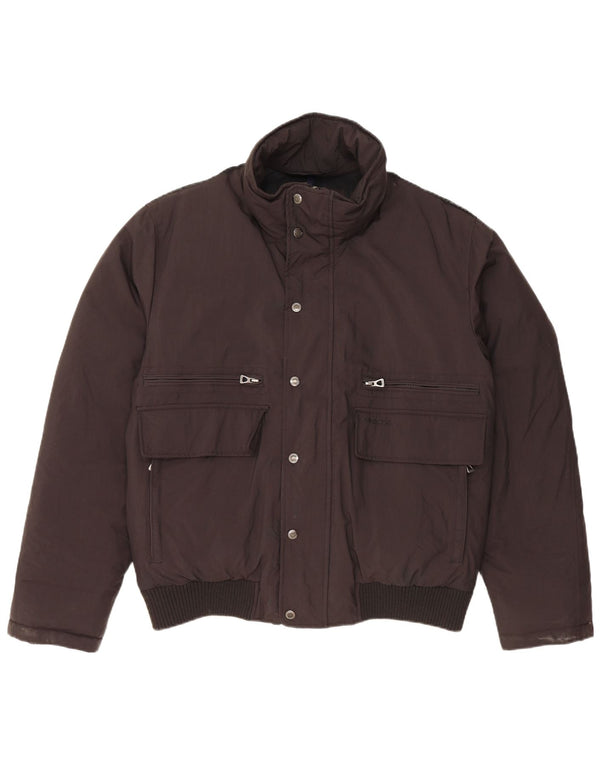 Męska ocieplana kurtka GEOX UK 40, duża, czarna, poliamidowa