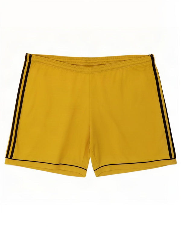 Adidas Mens Climalite Sport Shorts XL Yellow Polyester
