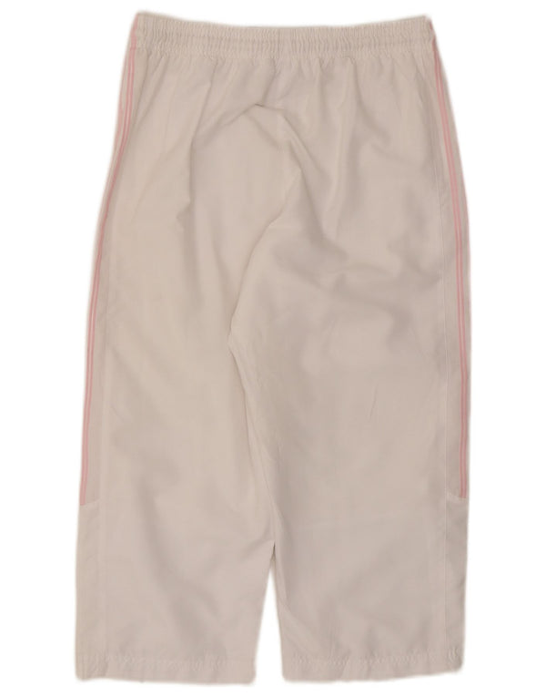 Damskie spodnie dresowe Adidas Capri UK 12 Średni biały poliester