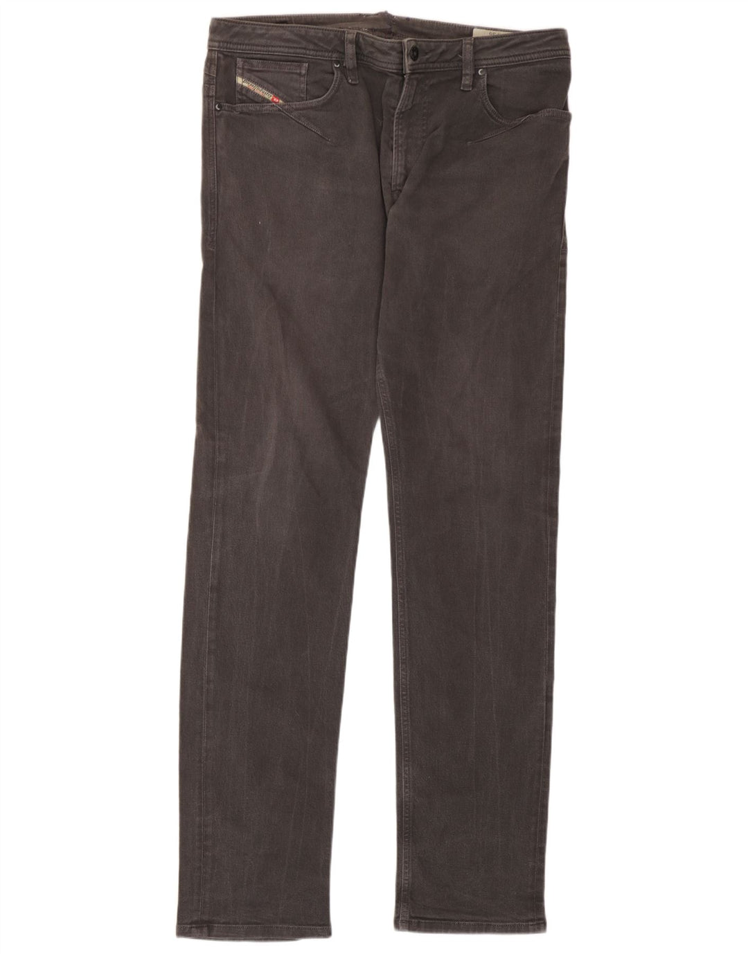 Męskie jeansy Diesel Slim W36 L34 Szara bawełna