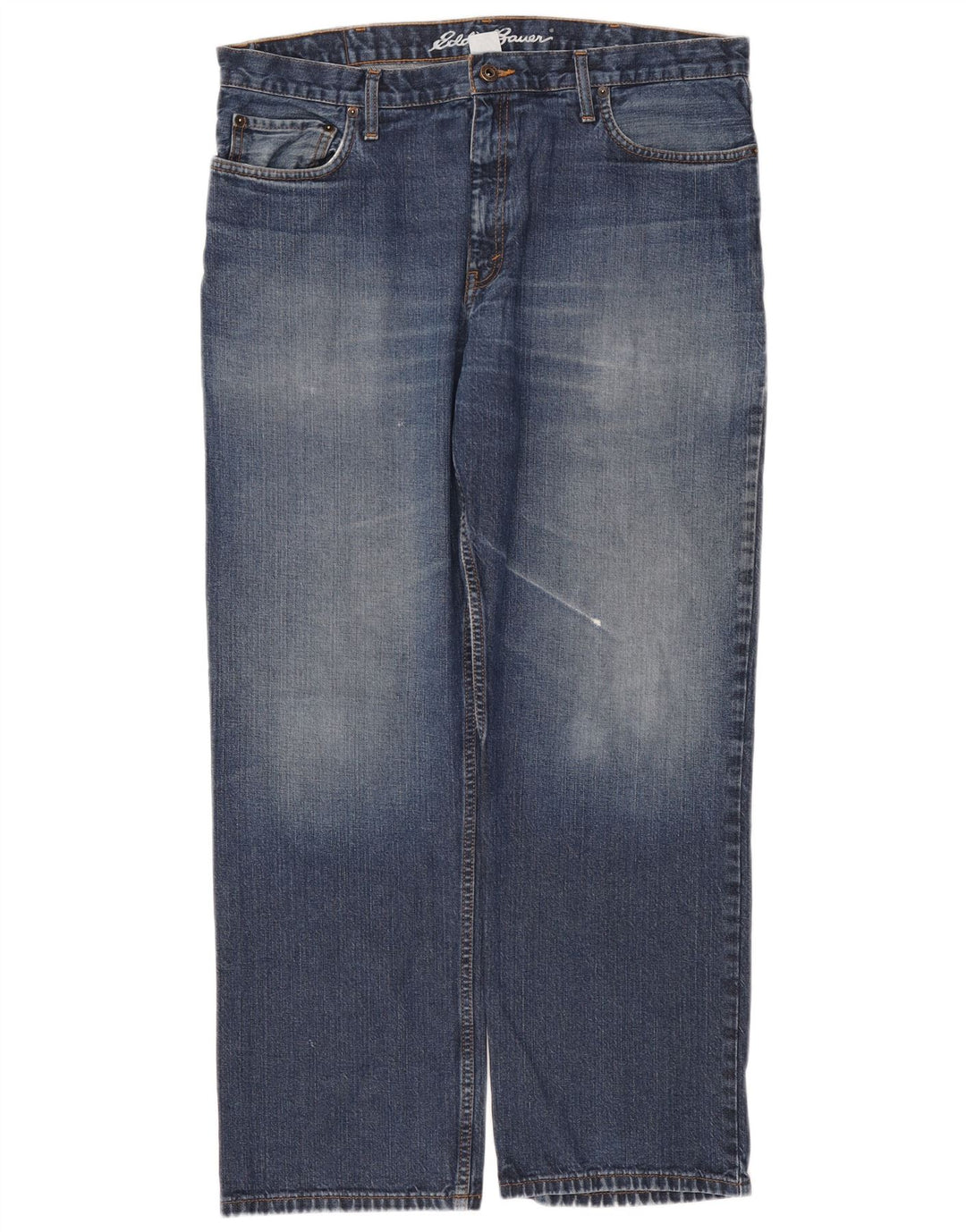 Męskie proste dżinsy Eddie Bauer W36 L30 Niebieskie bawełniane