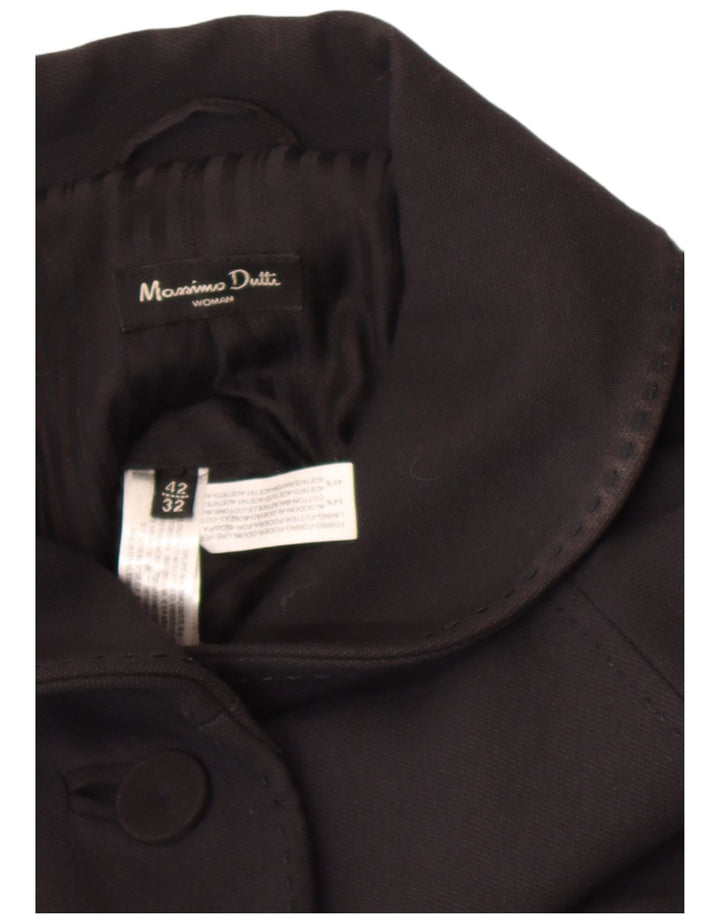 Płaszcz damski Massimo Dutti EU 42, duży, czarny, bawełniany