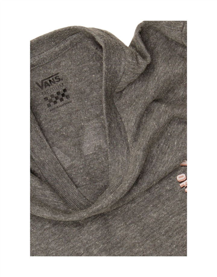 VANS Womens Graphic T-Shirt Top UK 12 Medium Grey Polyester Vintage Vans and Second-Hand Vans from Messina Hembry 