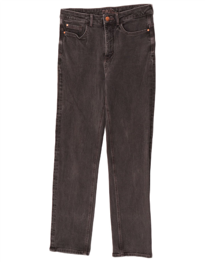 Marks & Spencer Damskie jeansy slim UK 12 Medium W30 L28 Czarna bawełna