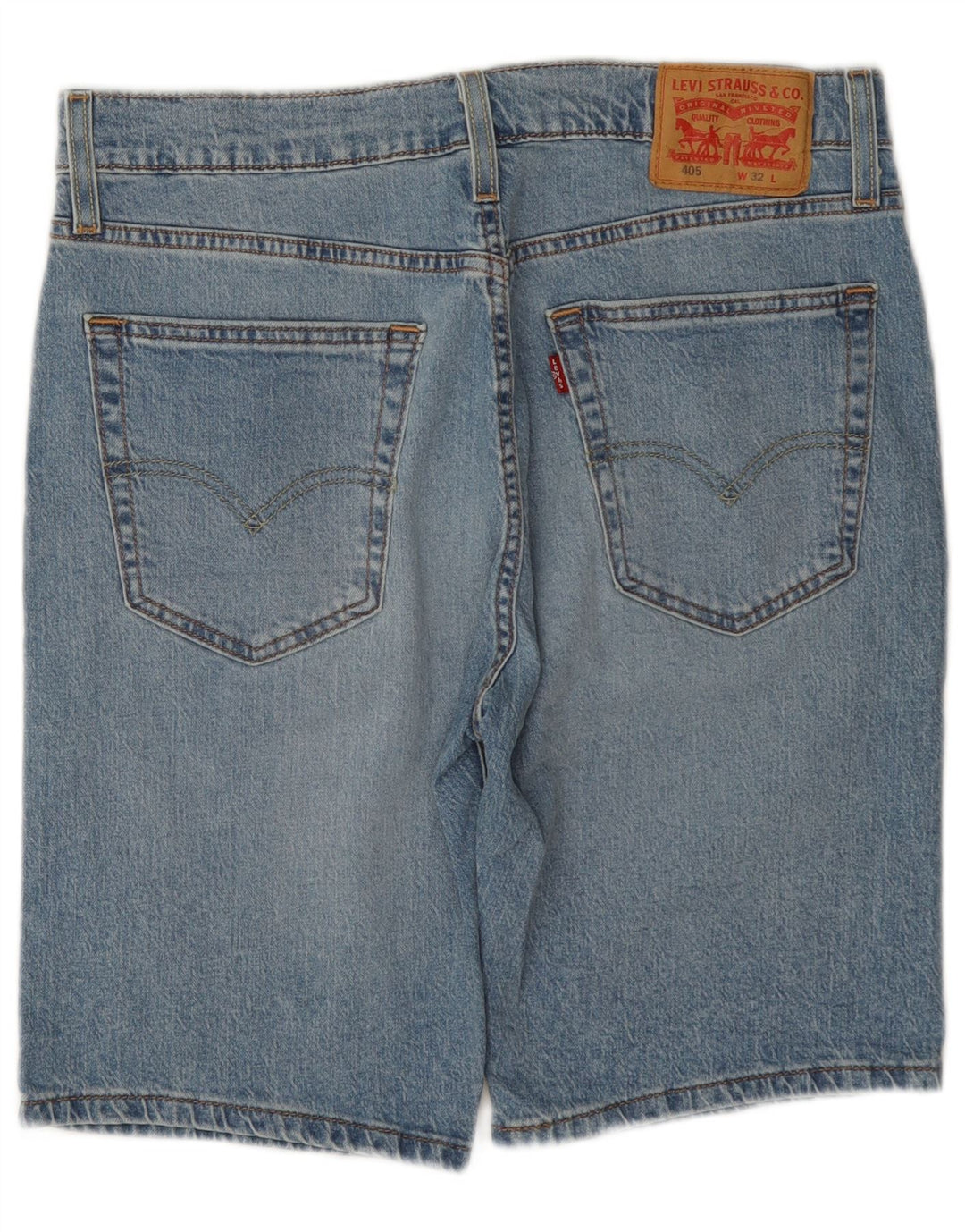 Męskie spodenki jeansowe Levi's 405 W32 Średnioniebieskie, bawełniane