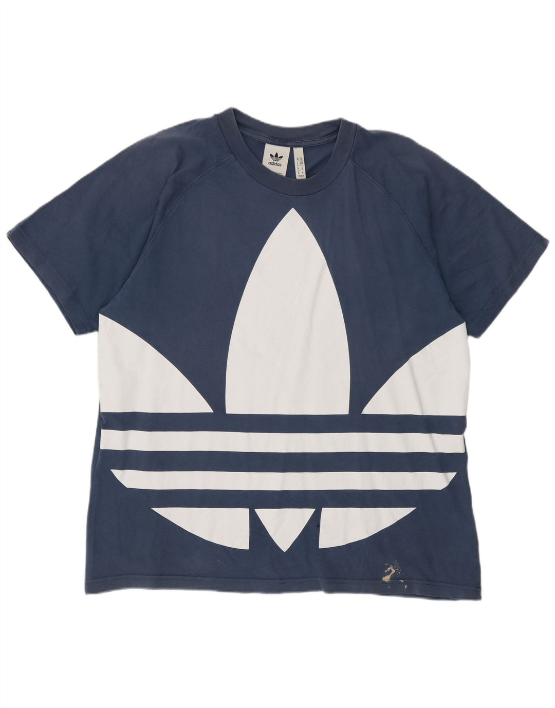 Męska koszulka graficzna Adidas Top Medium Blue Cotton