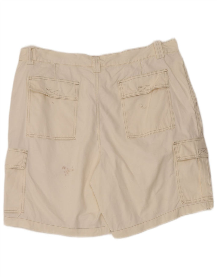Męskie spodenki cargo w stylu vintage W38 XL, biała bawełna