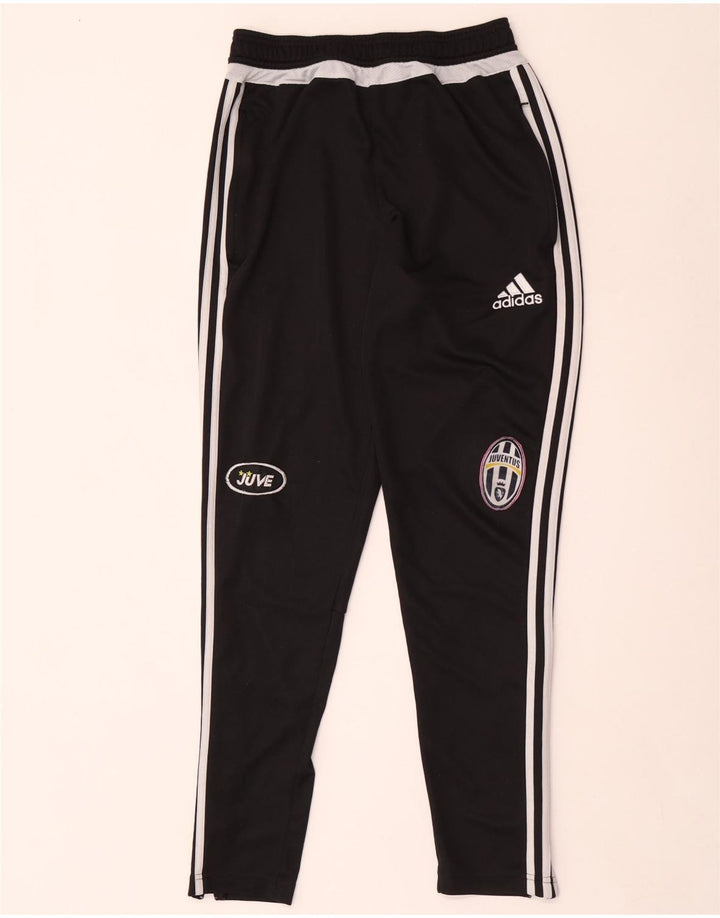Męskie spodnie dresowe Adidas Juventus Graphic, małe, czarne, poliestrowe