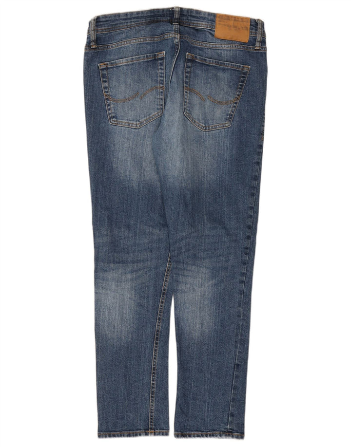 JACK & JONES Męskie jeansy slim W34 L30 Niebieskie, bawełniane
