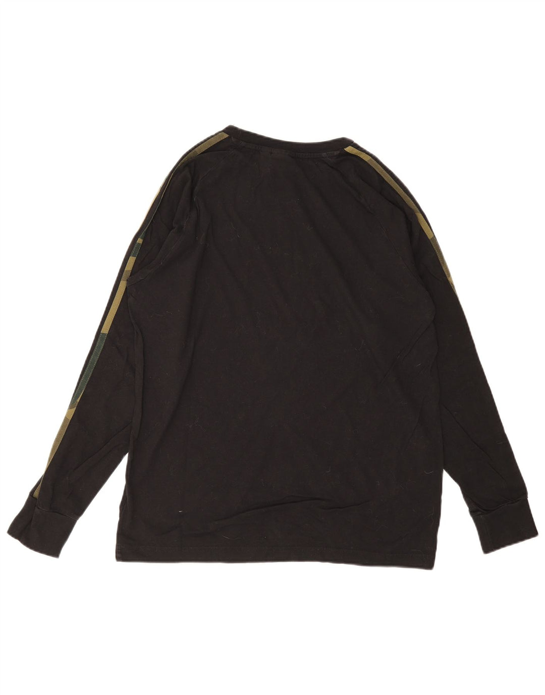Męski top ADIDAS z długim rękawem, średni czarny, bawełniany