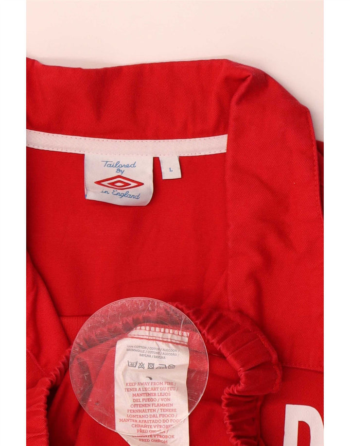Męska bluza dresowa Umbro z grafiką, duża czerwona bawełniana