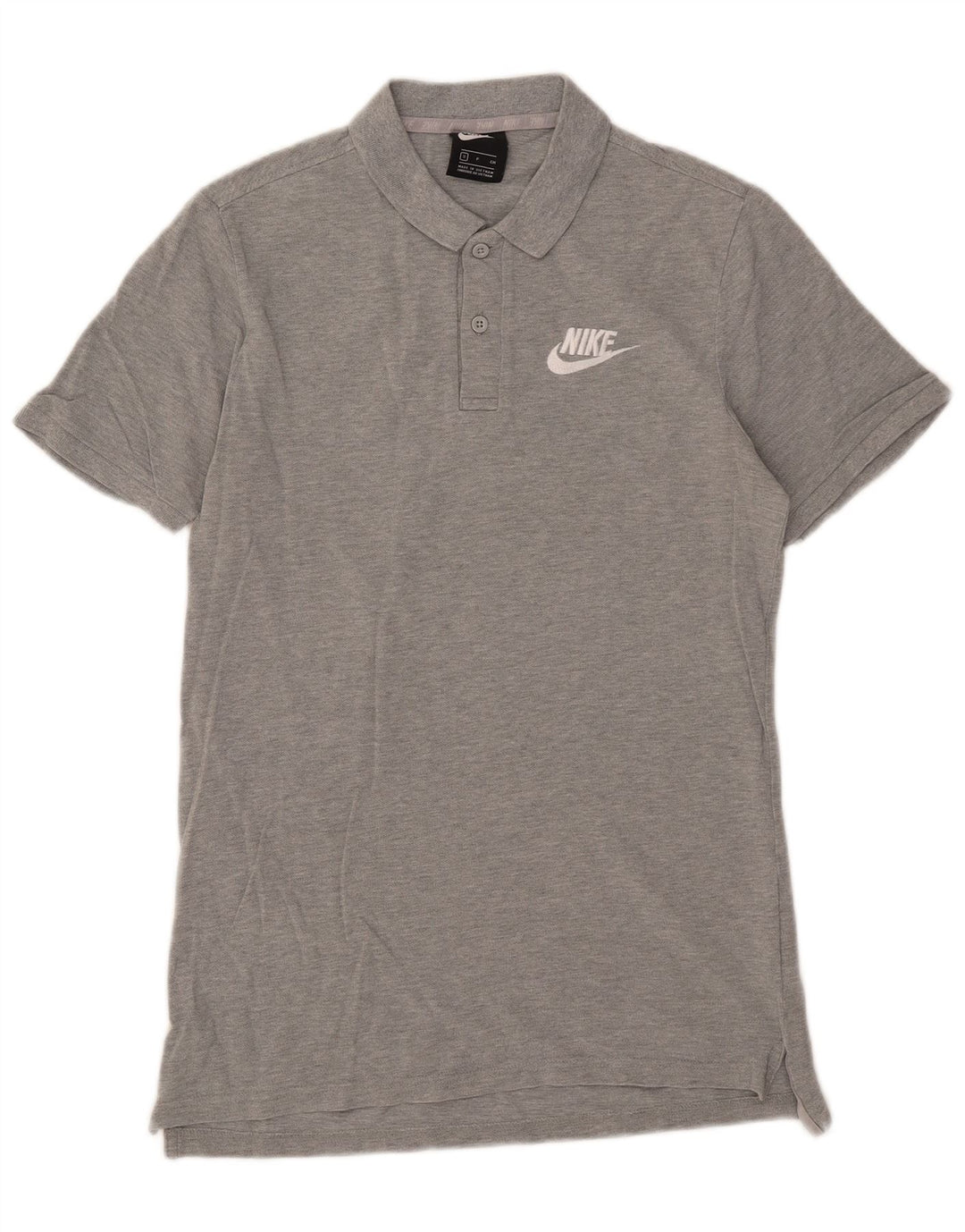 Męska koszulka polo Nike, mała, szara, bawełniana