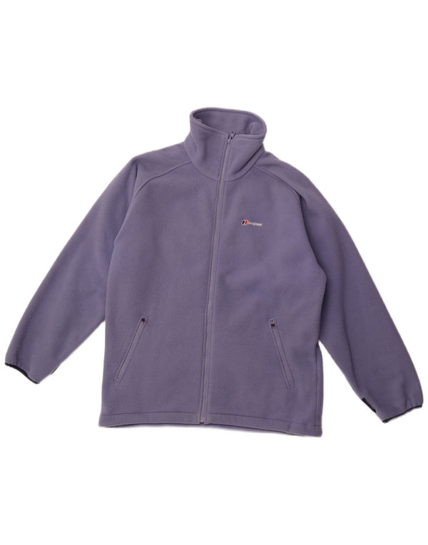 BERGHAUS Womens Fleece Jacket UK 14 Large  Purple Polyester