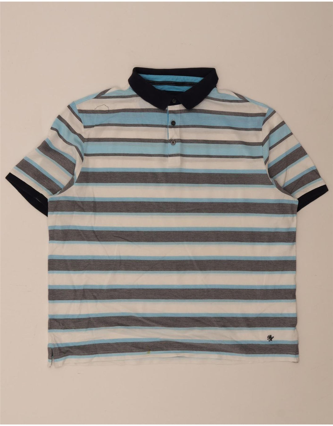 Męska niebieska koszulka polo Marks & Spencer Harbor 2XL w wielokolorowe paski