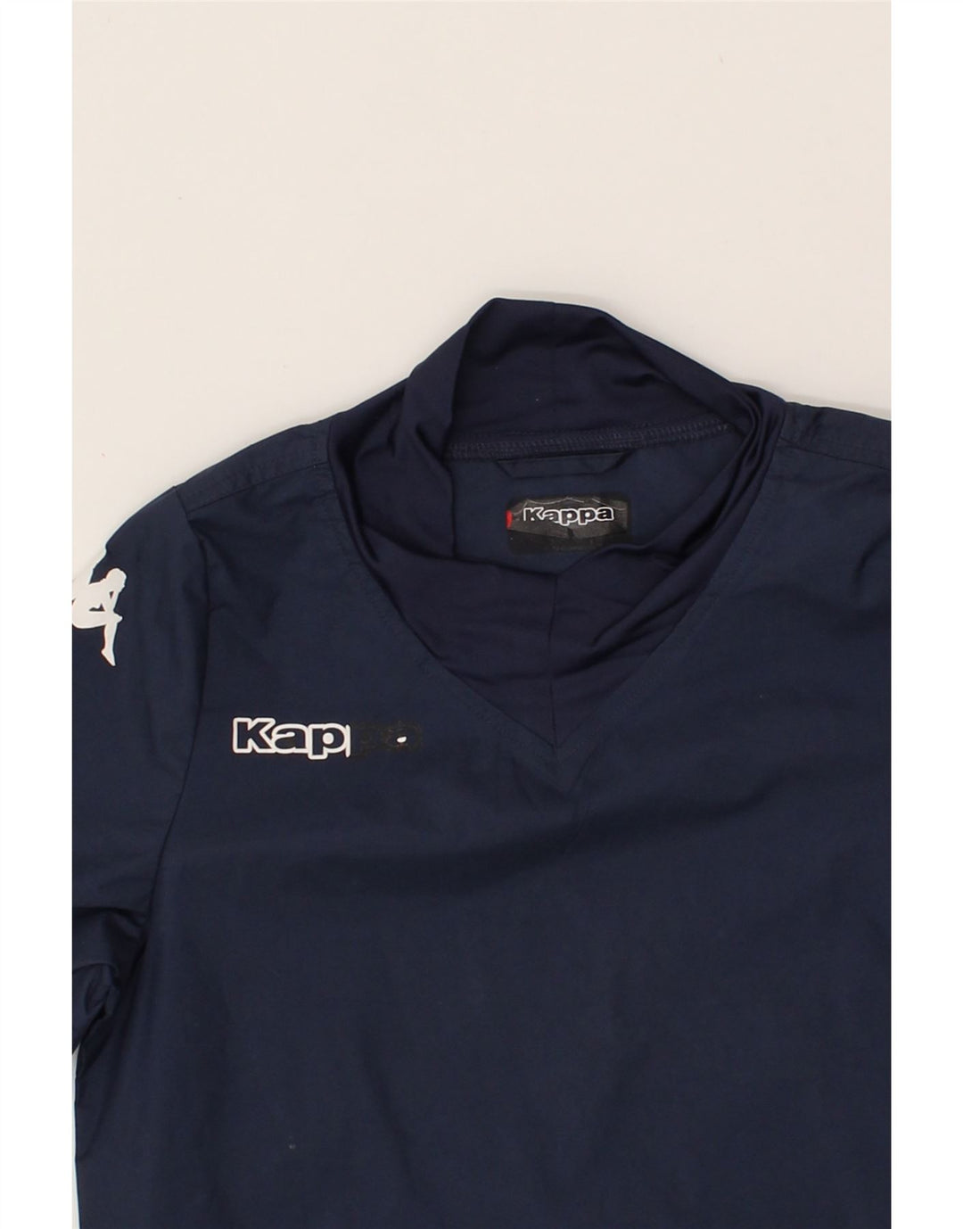 KAPPA Boys Graphic Pullover Tracksuit Top 10-11 Years Navy Blue Polyester Vintage Kappa and Second-Hand Kappa from Messina Hembry 