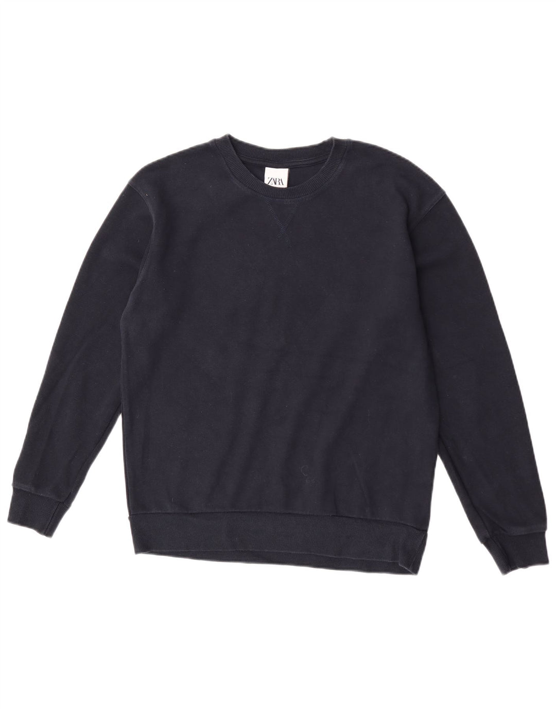 Męski sweter Zara, średni granatowy, bawełniany