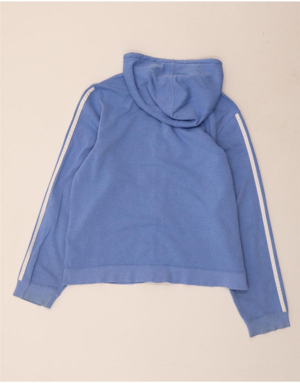 Damska bluza z kapturem ADIDAS UK 18 XL, niebieska, bawełniana