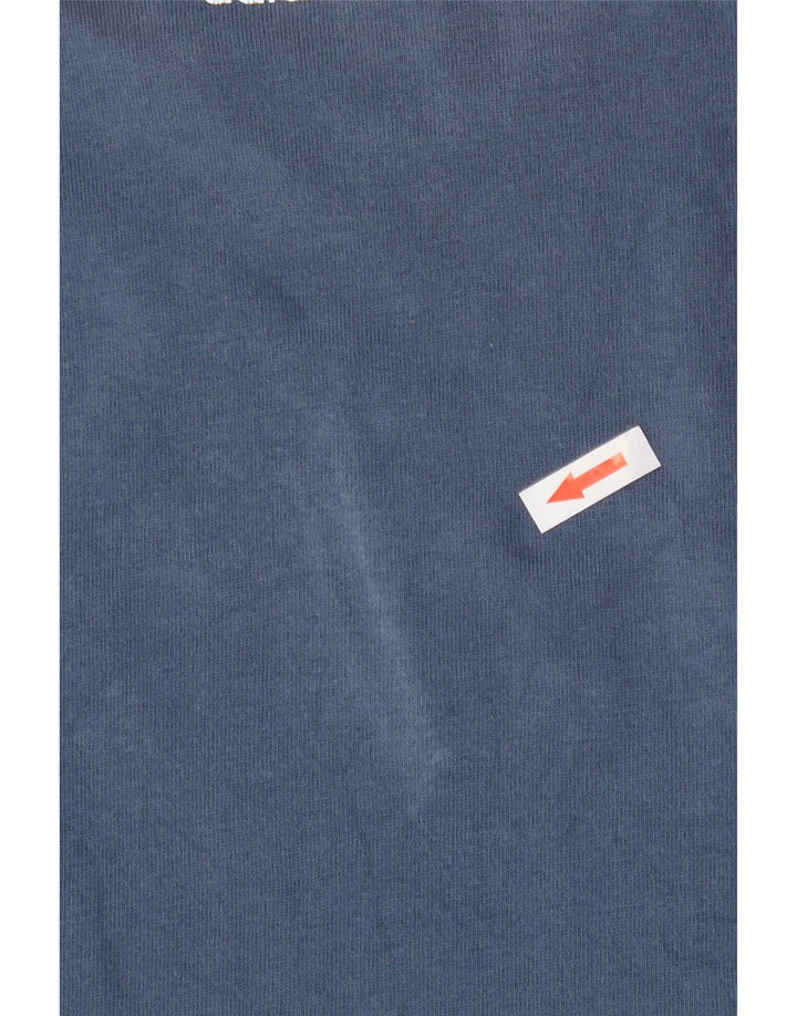 Męska koszulka graficzna Adidas Top Medium Blue Cotton