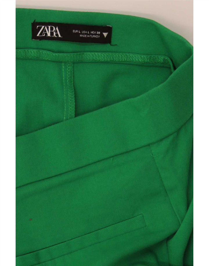 Spodnie damskie Zara Bootcut, duże, W30 L26, zielone