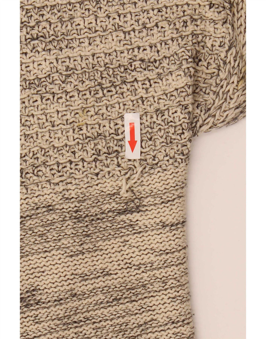 Damski sweter oversize z poncho Zara UK 14, średni beż, bawełna