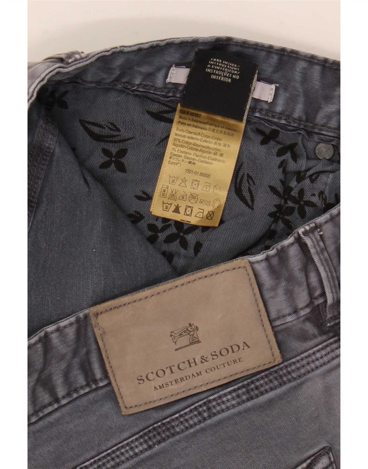 Scotch & Soda Męskie jeansy slim W32 L32 Szara bawełna