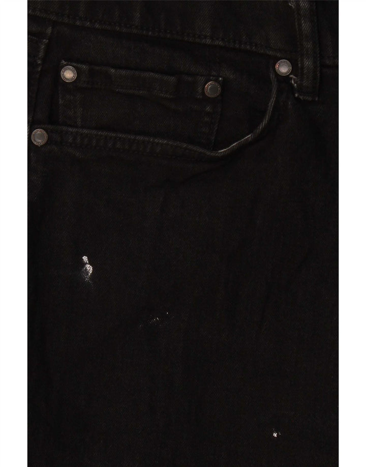 Męskie jeansy Marks & Spencer Regular Straight W34 L31 Czarne bawełniane